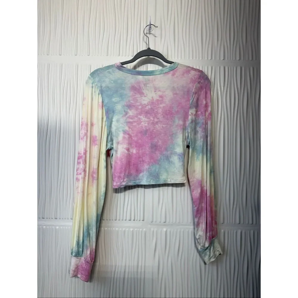 BEACH RIOT PASTEL TIE DYE MARLEY CROP TOP - Picture 3 of 6